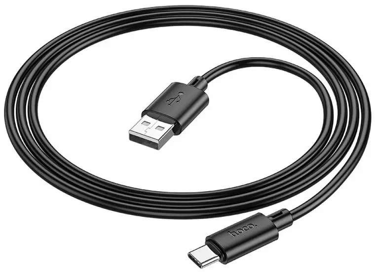 Кабель HOCO X88 USB AM - Type-C data 3A 1m Black), зображення 4 Кабель HOCO X88 USB AM - Type-C data 3A 1m Black), зображення 4