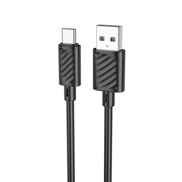 Кабель HOCO X88 USB AM - Type-C data 3A 1m Black), зображення 5 Кабель HOCO X88 USB AM - Type-C data 3A 1m Black), зображення 5