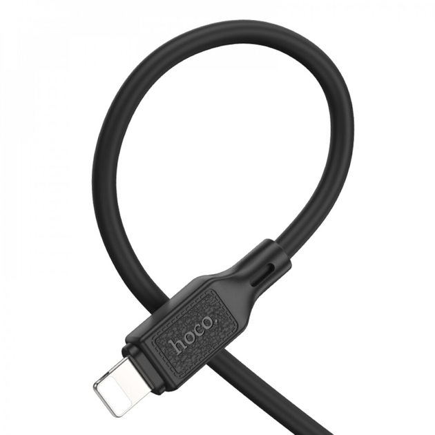 Кабель HOCO X90 USB - Lightning 2,4A 1m чорний), зображення 5 Кабель HOCO X90 USB - Lightning 2,4A 1m чорний), зображення 5