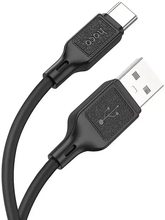 Кабель HOCO X90 USB - Type-C 3A 1m silicone чорний), зображення 4