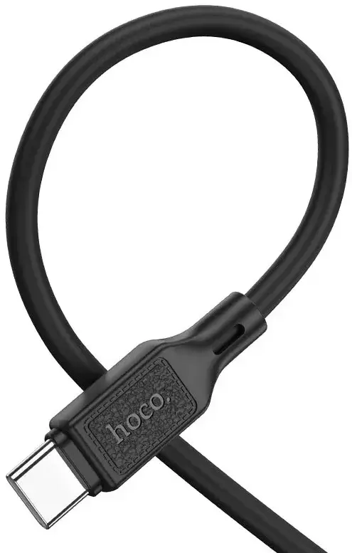 Кабель HOCO X90 USB - Type-C 3A 1m silicone чорний), зображення 5