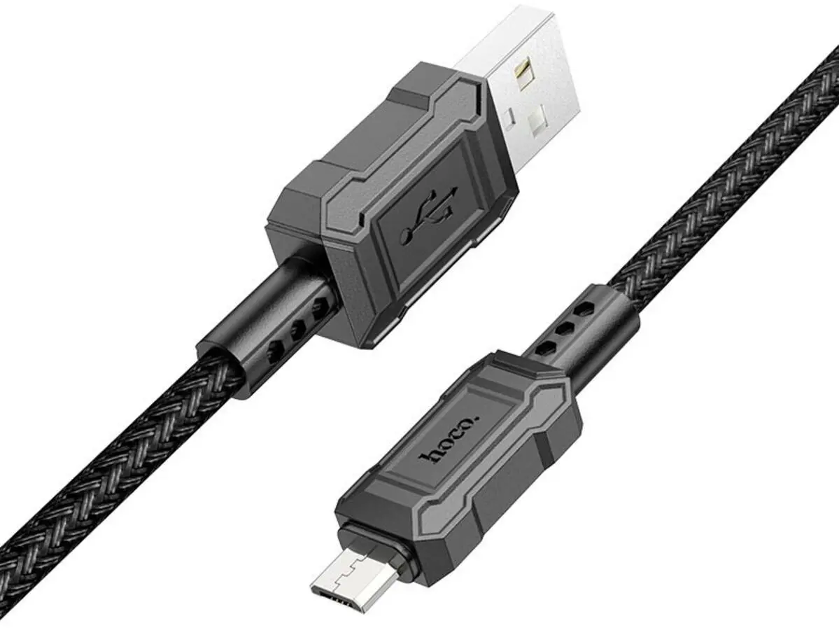 Кабель HOCO X94 USB AM - Micro data 3A 1m Black), зображення 3 Кабель HOCO X94 USB AM - Micro data 3A 1m Black), зображення 3