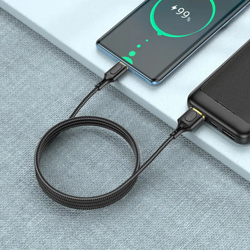 Кабель HOCO X95 USB - Type-C 2,4A 1m чорний), зображення 3 Кабель HOCO X95 USB - Type-C 2,4A 1m чорний), зображення 3
