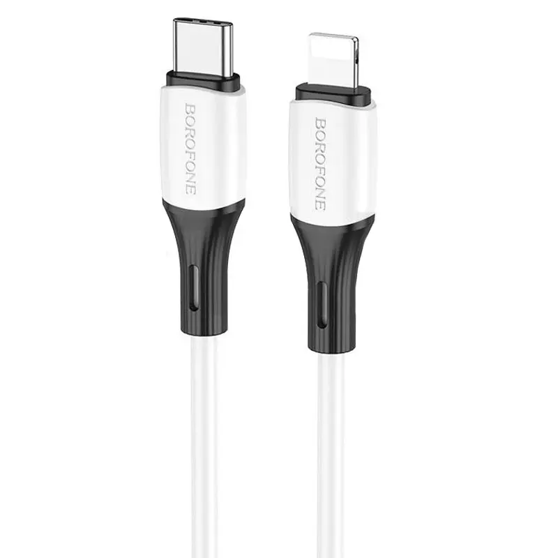 Кабель BOROFONE BX79 Type-C to Lightning PD20W silicone 1m білий), зображення 2
