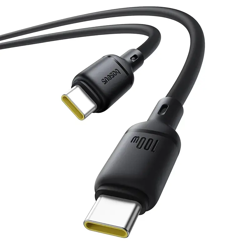 Кабель PD(Power Delivery) Baseus Type-C -Type-C Silky 100W 2m Black P10377704113-01), зображення 4