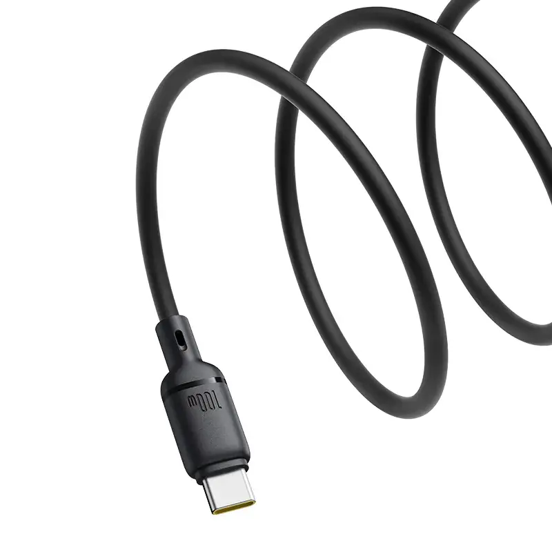Кабель PD(Power Delivery) Baseus Type-C -Type-C Silky 100W 2m Black P10377704113-01), зображення 5