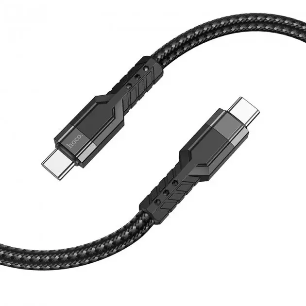 Кабель PD(Power Delivery) HOCO U110 Type-C  - Type-C 60W 1m Black від батарейки.com.ua