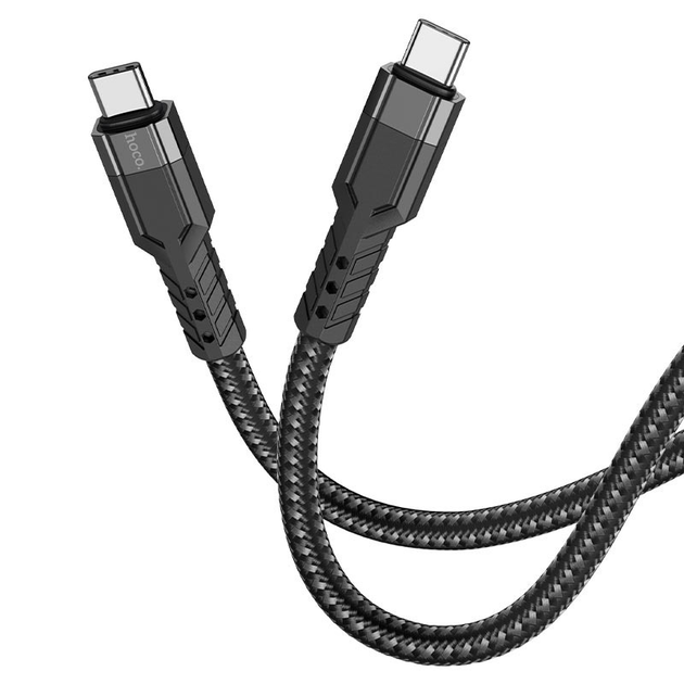 Кабель PD(Power Delivery) HOCO U110 Type-C  - Type-C 60W 1m Black), зображення 3