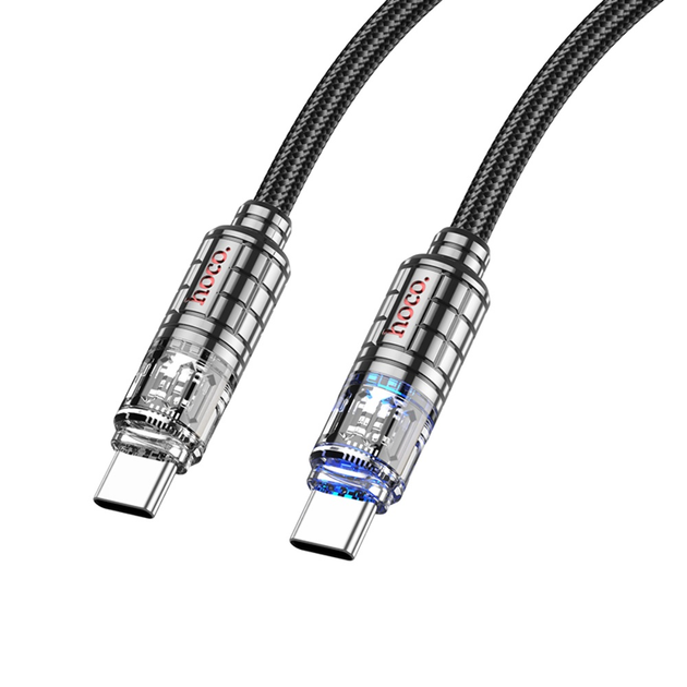 Кабель PD(Power Delivery) HOCO U122 Type-C - Type-C 60W 1,2m чорний), зображення 6