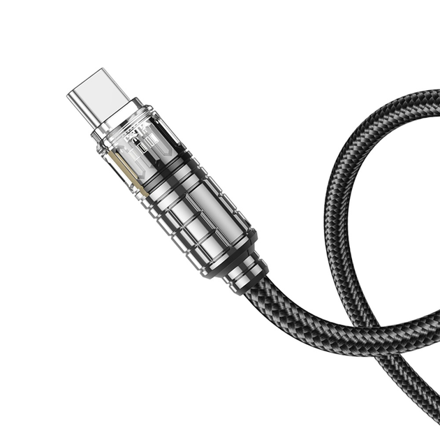 Кабель PD(Power Delivery) HOCO U122 Type-C - Type-C 60W 1,2m чорний), зображення 7