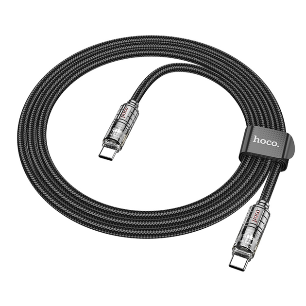 Кабель PD(Power Delivery) HOCO U122 Type-C - Type-C 60W 1,2m чорний), зображення 8
