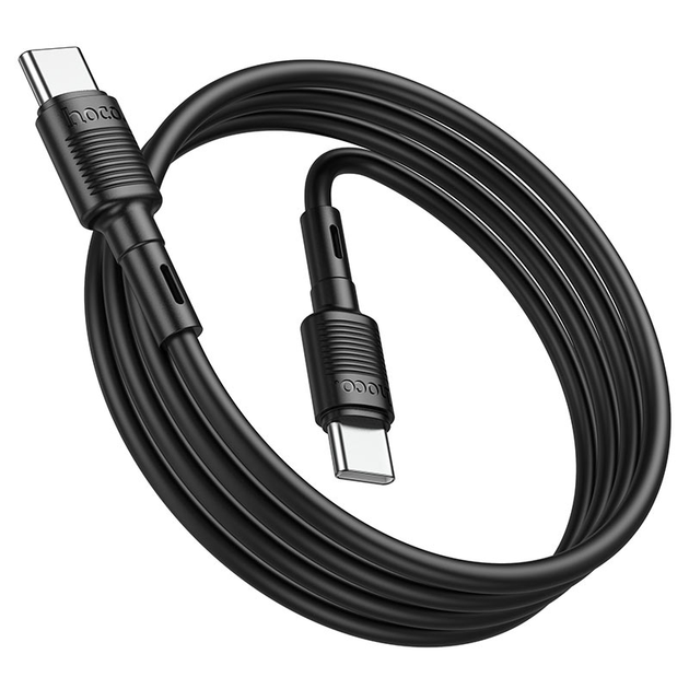 Кабель PD(Power Delivery) HOCO X83 Type-C - Type-C Victory 3A/PD60W/1m Чорний від батарейки.com.ua