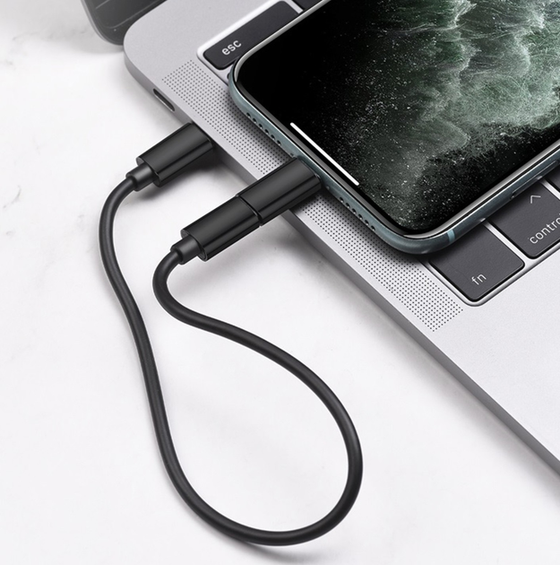 Кабель PD Power Delivery HOCO U86 USB - Micto + Type-C + Lightning 3A 0,28m Black), зображення 10 Кабель PD Power Delivery HOCO U86 USB - Micto + Type-C + Lightning 3A 0,28m Black), зображення 10