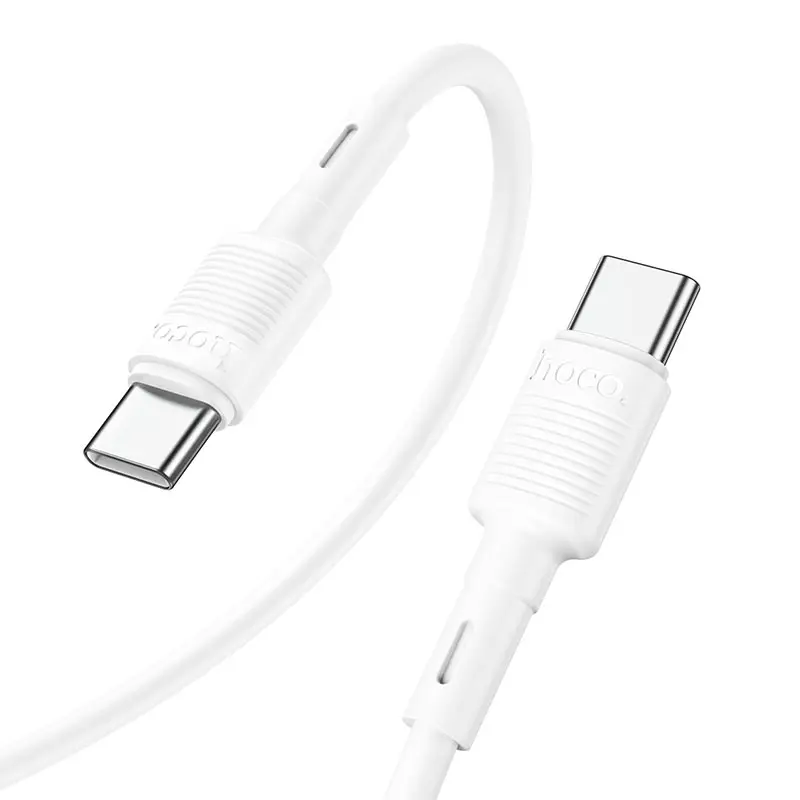 Кабель PD Power Delivery HOCO X83 Victory Type-С PD60W 1м білий від батарейки.com.ua