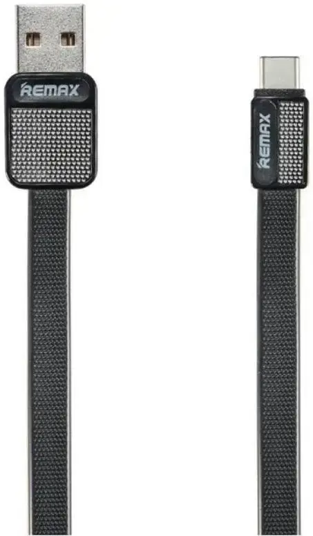 Кабель Remax RC-154a USB - Type-C 1м black), зображення 3