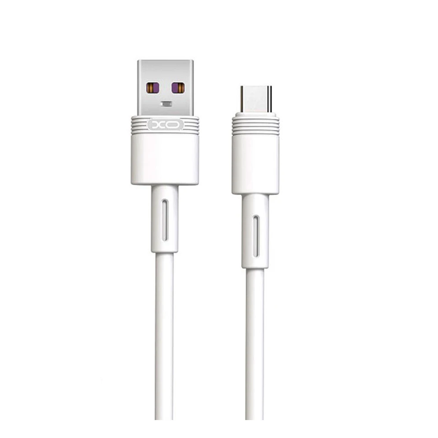 Кабель XO NB-Q166 USB AM - Type-C 5A 1m білий), зображення 2 Кабель XO NB-Q166 USB AM - Type-C 5A 1m білий), зображення 2