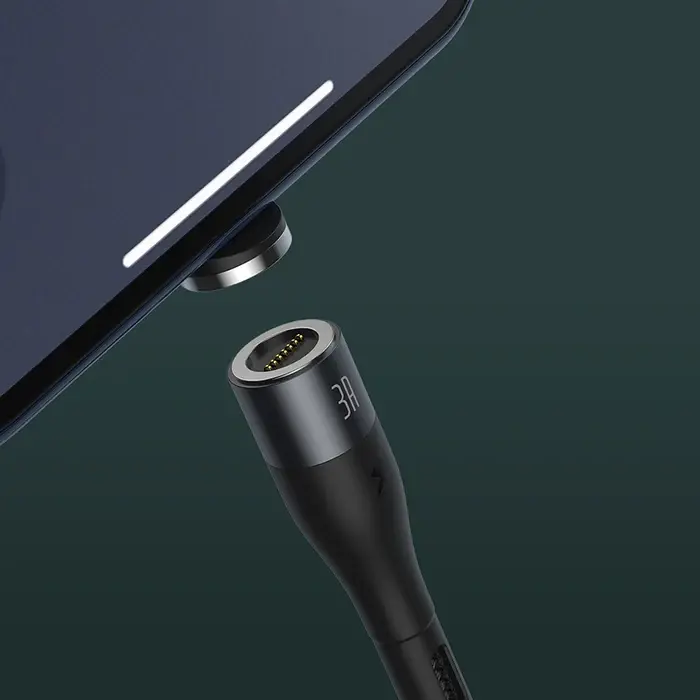 Кабель магнітний Baseus CALXC-KG1 USB - Lightning 2.1A 1m Grey-black), зображення 7