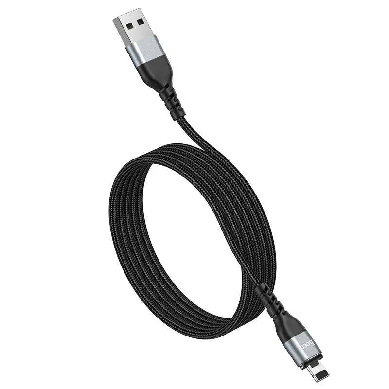 Кабель магнітний HOCO U96 USB - Lightning (iPhone) 2,4A 1,2m charging data Black), зображення 4