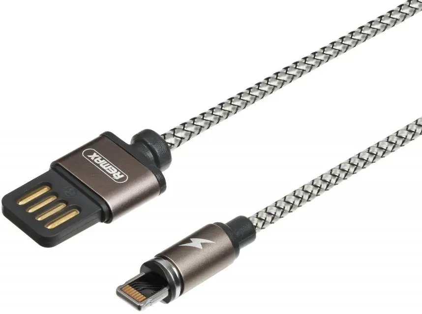 Кабель магнітний Remax Gravity RC-095i USB - lightning 1м black від батарейки.com.ua