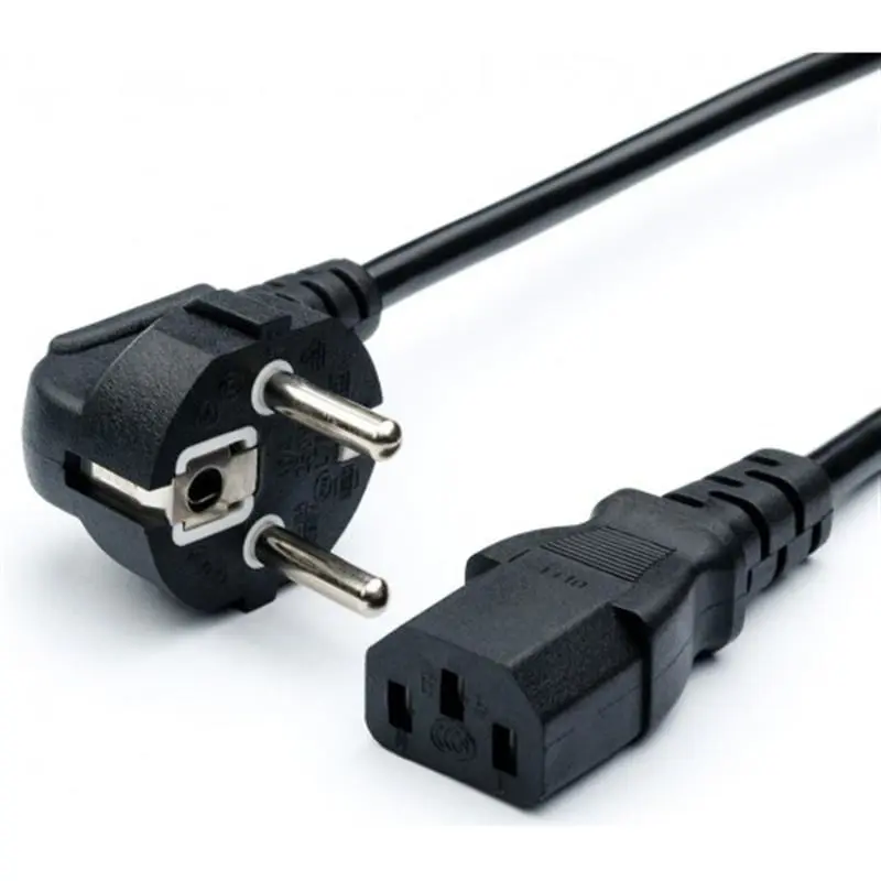 Кабель живлення ПК ATCOM CEE 7/7 - IEC C13 євровилка, довжина 1,2 м 16988 від батарейки.com.ua