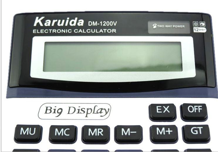 Калькулятор Karuida DM 1200V - 12), зображення 4 Калькулятор Karuida DM 1200V - 12), зображення 4