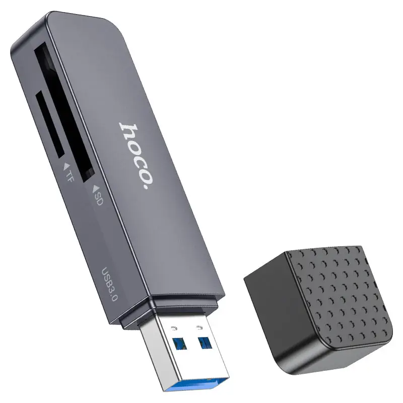 Кардрідер HOCO HB45 Spirit USB3.0,  2in1 сірий ), зображення 2