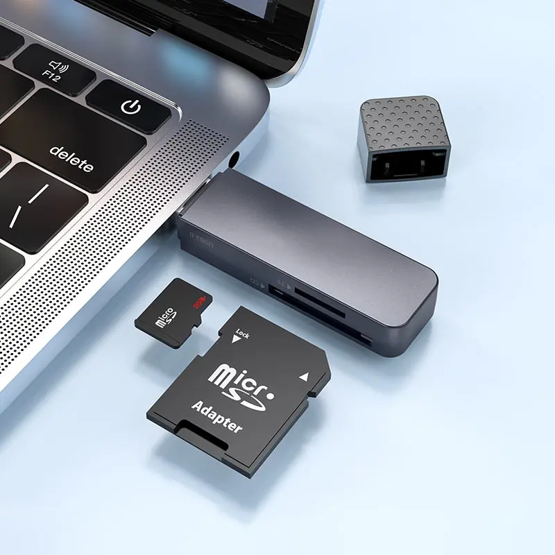 Кардрідер HOCO HB45 Spirit USB3.0,  2in1 сірий ), зображення 4