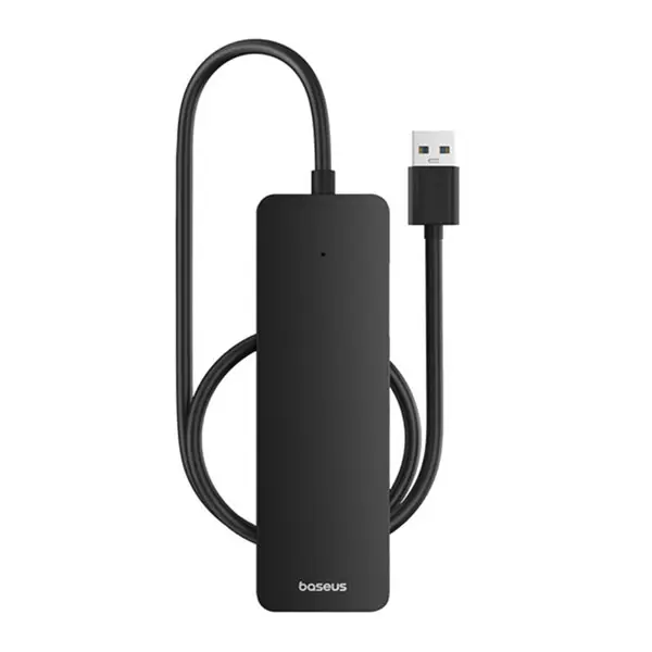 Хаб USB Baseus UltraJoy Series 4-Port HUB Lite 50cm (USBA to USB3.0*4) Black B0005280B111-02), зображення 4