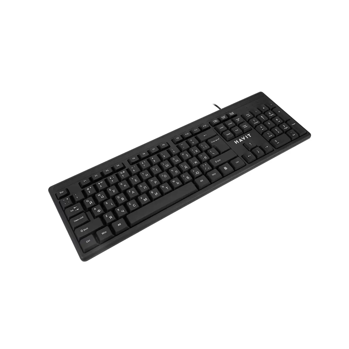 Клавіатура HAVIT HV-KB2001 USB black), зображення 4