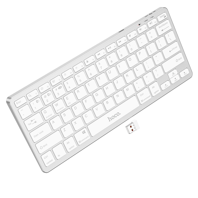 Клавіатура бездротова прозора HOCO GM32 Wisdom wireless dual-mode (англійська версія)), зображення 4