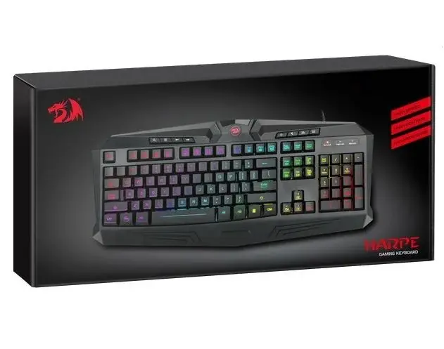 Клавіатура ігрова DEFENDER HARPE 2 K503 RGB TM REDRAGON), зображення 6 Клавіатура ігрова DEFENDER HARPE 2 K503 RGB TM REDRAGON), зображення 6