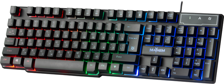 Клавіатура ігрова DEFENDER Mayhem GK-360DL RGB райдужне підсвічування), зображення 5