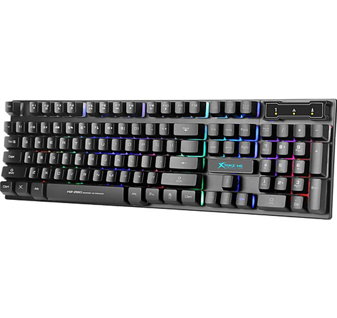Клавіатура мембранна ігрова  XTRIKE ME KB-280 USB RGB Black), зображення 4