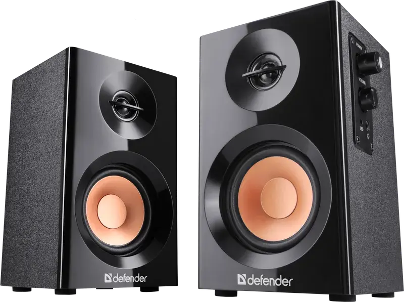 Колонки DEFENDER 2.0 AURORA S12 2x6W дерево), зображення 3