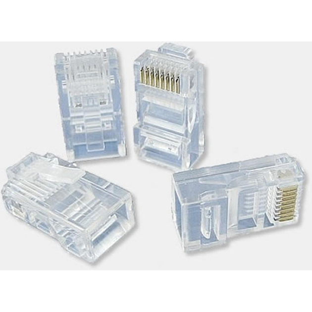Конектор ATCOM RJ45 8p8c 100шт у пакеті білі 3796), зображення 5