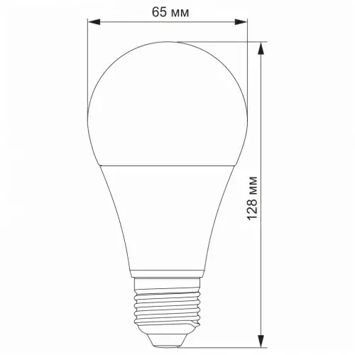 LED лампа TITANUM A65 15W E27 4100K 220V), зображення 4