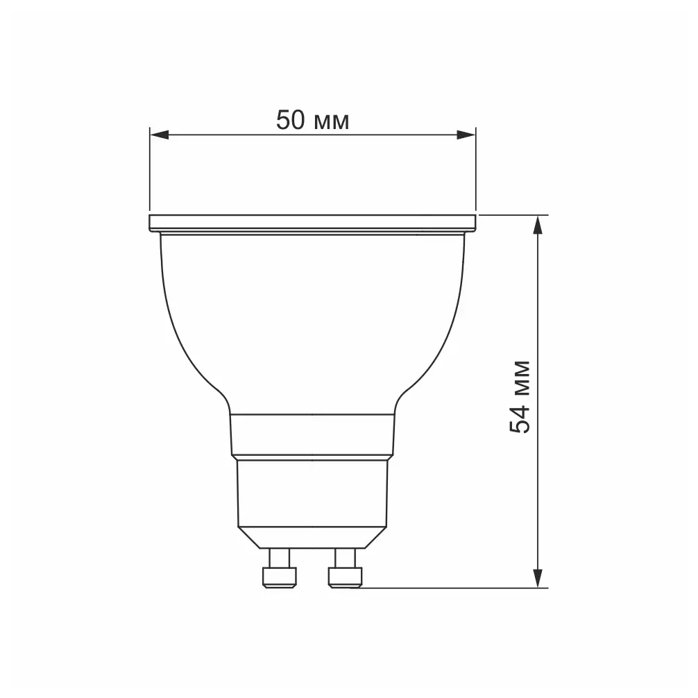 LED лампа VIDEX MR16e 6W GU10 4100K 220V), зображення 4