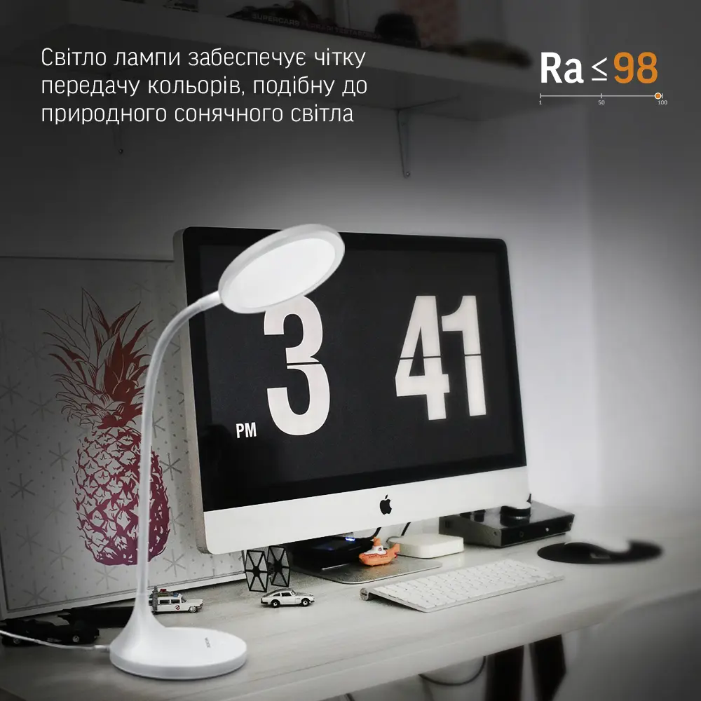 LED лампа настiльна VIDEX VL-TF14W 20W 4100K 220V), зображення 7 LED лампа настiльна VIDEX VL-TF14W 20W 4100K 220V), зображення 7
