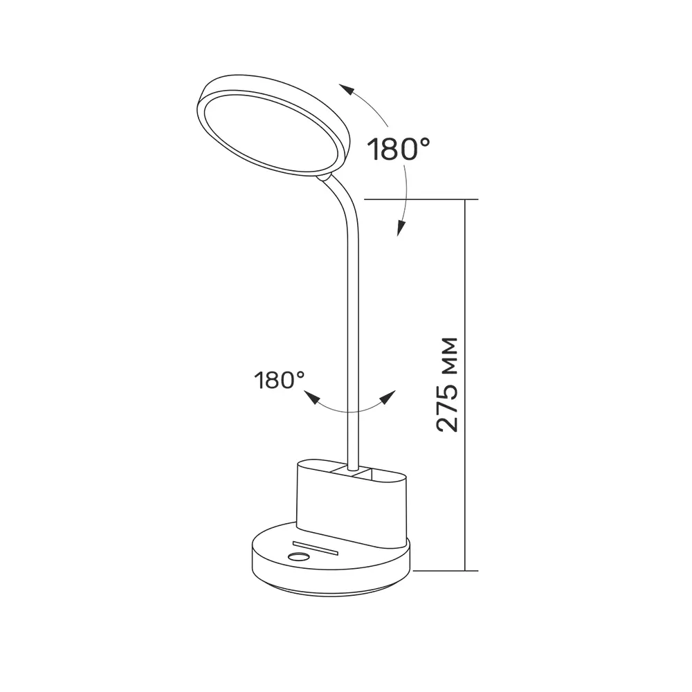 LED лампа настiльна з акумулятором TITANUM TLTF-011W 6W 2700-6000K 220V), зображення 7 LED лампа настiльна з акумулятором TITANUM TLTF-011W 6W 2700-6000K 220V), зображення 7