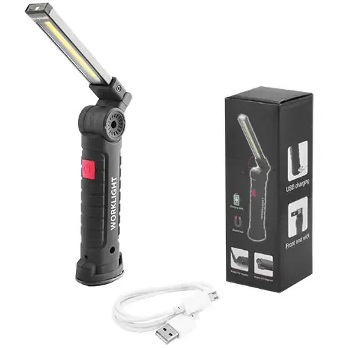 Ліхтар кемпінг Worklight COB, кабель micro USB, магніт, гачок), зображення 5