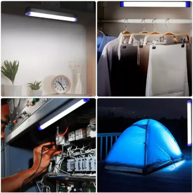 Ліхтар лампа BK-500 28LED, 3 режими, магніт, кабель micro USB), зображення 3
