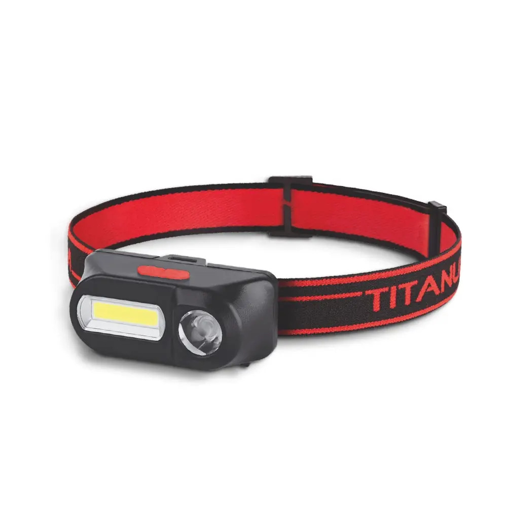 Ліхтарик налобний TITANUM TLF-H03 XPE+COB, 5 режимів, 180Lm, micro USB), зображення 2