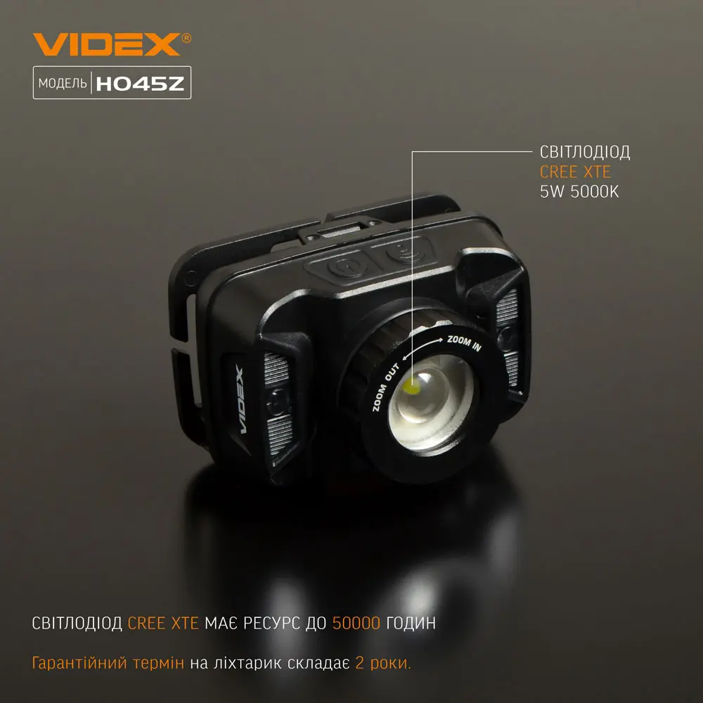 Ліхтар налобний VIDEX VLF-H045Z 270Lm 5000K), зображення 7