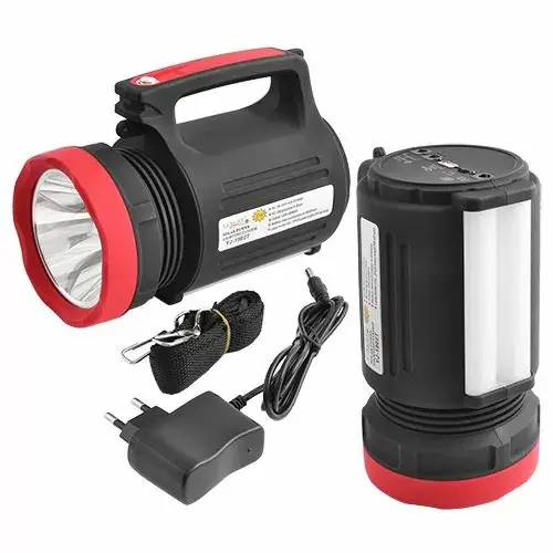 Ліхтарик ручний Акум Yajia YJ-1902T 5W+22SMD+2лампы+p.b.+solar