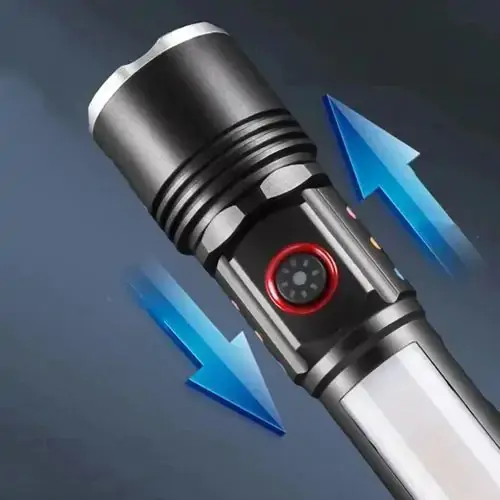 Ліхтарик ручний  PLD-2307-TG+SMD zoom Power Bank кабель Type-C), зображення 4