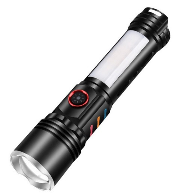 Ліхтар ручний  PLD-2307-TG+SMD zoom Power Bank кабель Type-C від батарейки.com.ua