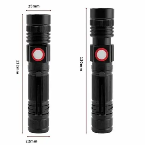 Ліхтарик ручний BL-502-T6 COB zoom магніт, Type-C, 18650 4 режими), зображення 4