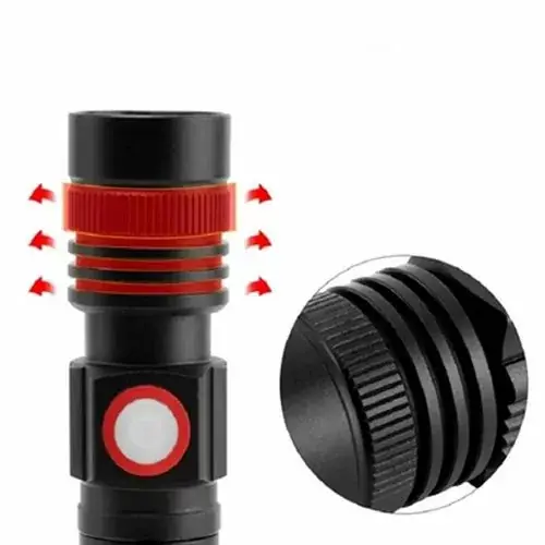 Ліхтарик ручний BL-502-T6 COB zoom магніт, Type-C, 18650 4 режими), зображення 5