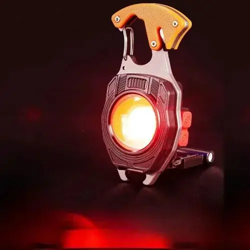 Ліхтарик MULTIFUNCTIONAL BL-W5147/LL-202 (біле, жовте, червоне) викрутки, стробоскоп, запальничка, свисток, Type-C, 7 режимів), зображення 6