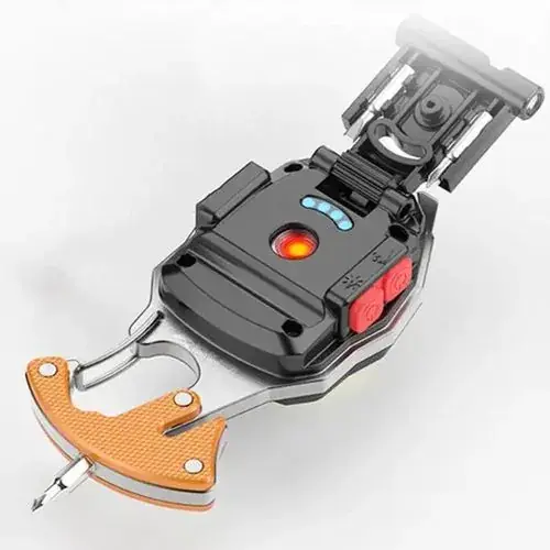 Ліхтарик MULTIFUNCTIONAL BL-W5147/LL-202 (біле, жовте, червоне) викрутки, стробоскоп, запальничка, свисток, Type-C, 7 режимів від батарейки.com.ua